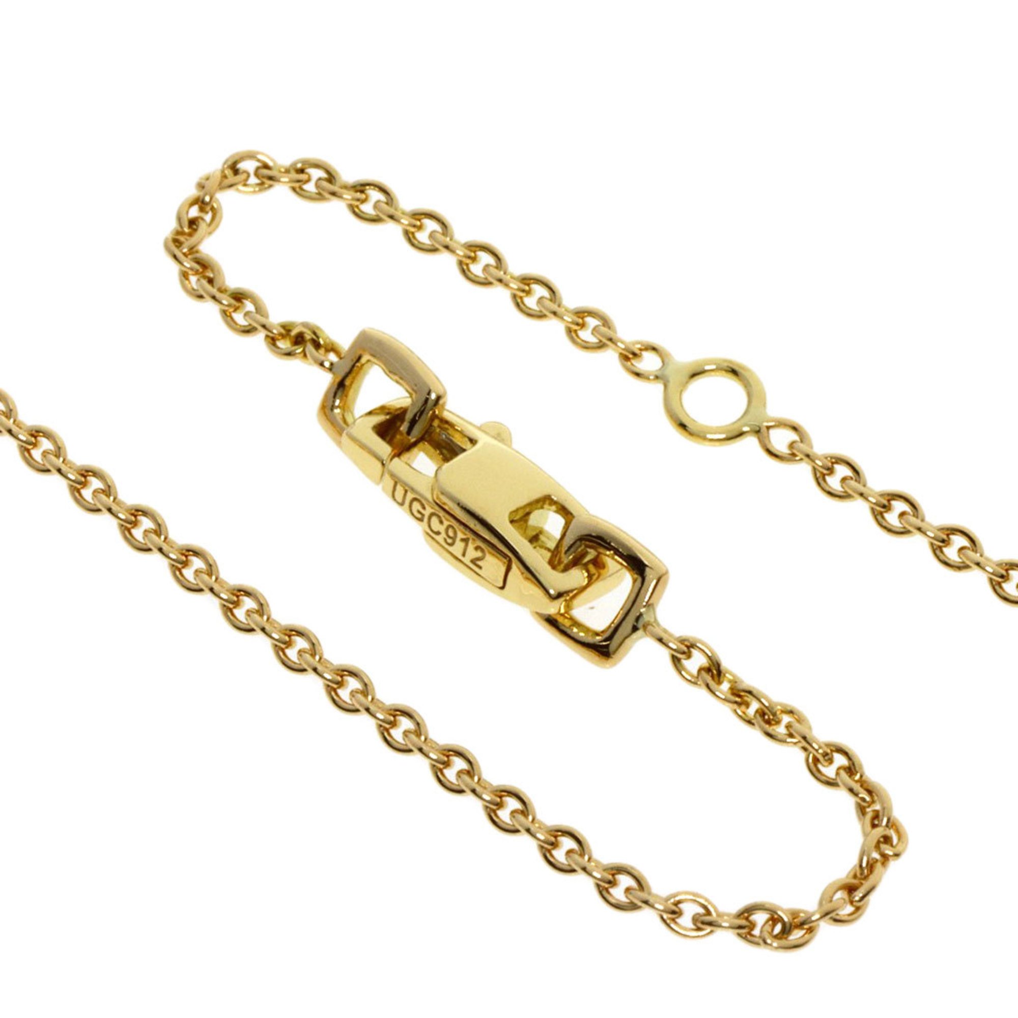 Louis Vuitton Pendant Empreinte Diamond Necklace K18 Yellow Gold Women's