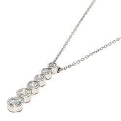 Tiffany Jazz Drop Diamond Necklace Platinum PT950 Women's