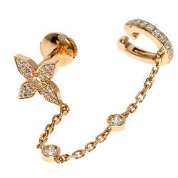 Louis Vuitton Ear Cuff Idylle Blossom Diamant Single Pierced Earrings K18 Pink Gold Women's