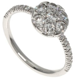 Cartier Etincel de Diamond #46 Ring, K18 White Gold, Women's