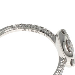 Cartier Etincel de Diamond #46 Ring, K18 White Gold, Women's