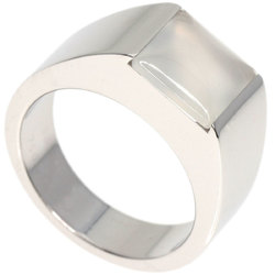 Cartier Tank Ring Moonstone #50 K18 White Gold Women's