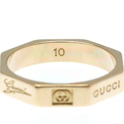 Gucci Octagonal Ring Pink Gold (18K) Fashion No Stone Band Ring Pink Gold