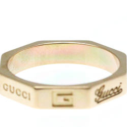 Gucci Octagonal Ring Pink Gold (18K) Fashion No Stone Band Ring Pink Gold