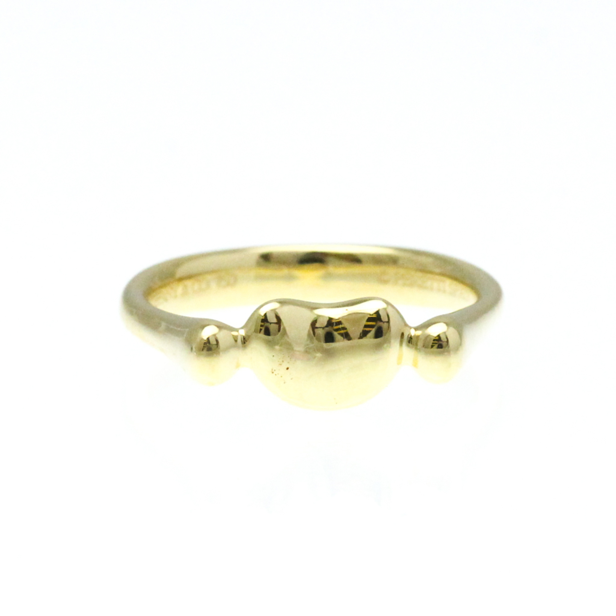 Tiffany Bean Yellow Gold (18K) Fashion No Stone Band Ring Gold