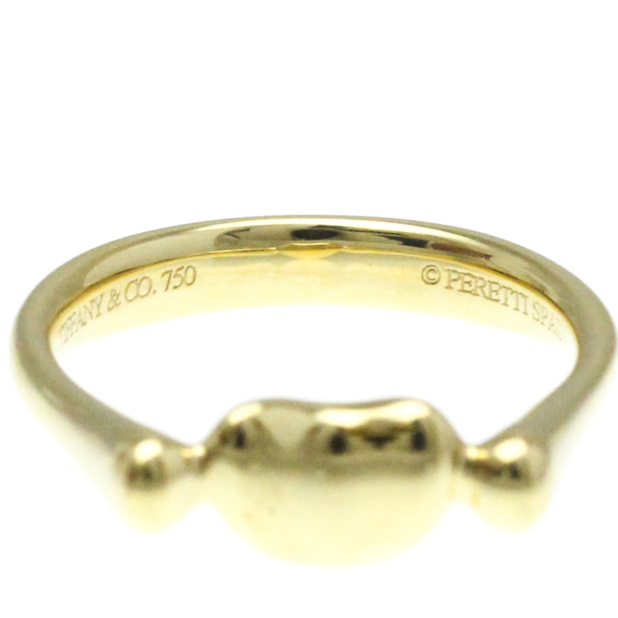 Tiffany Bean Yellow Gold (18K) Fashion No Stone Band Ring Gold