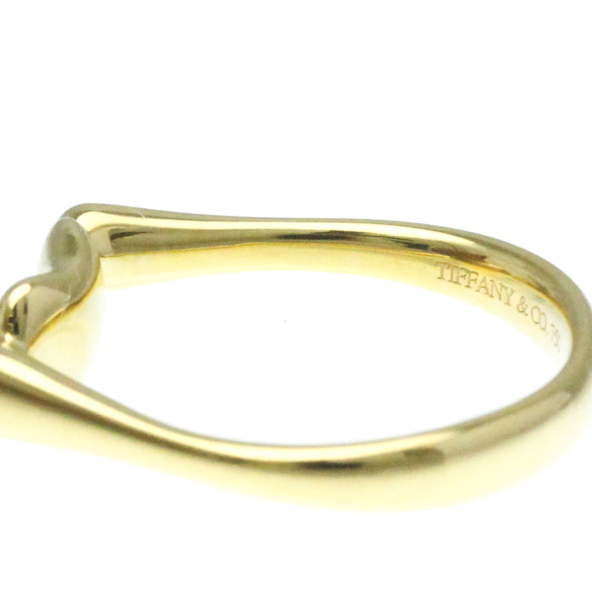 Tiffany Bean Yellow Gold (18K) Fashion No Stone Band Ring Gold