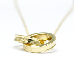 Tiffany Interlocking Necklace Yellow Gold (18K) No Stone Men,Women Fashion Pendant Necklace (Gold)