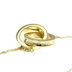 Tiffany Interlocking Necklace Yellow Gold (18K) No Stone Men,Women Fashion Pendant Necklace (Gold)