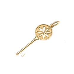 Tiffany Daisy Key Yellow Gold (18K) Diamond Men,Women Fashion Pendant Necklace (Gold)