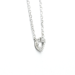 Cartier C Heart White Gold (18K) Diamond Women's Pendant Necklace (Silver)