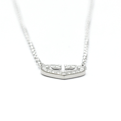 Cartier C Heart White Gold (18K) Diamond Women's Pendant Necklace (Silver)