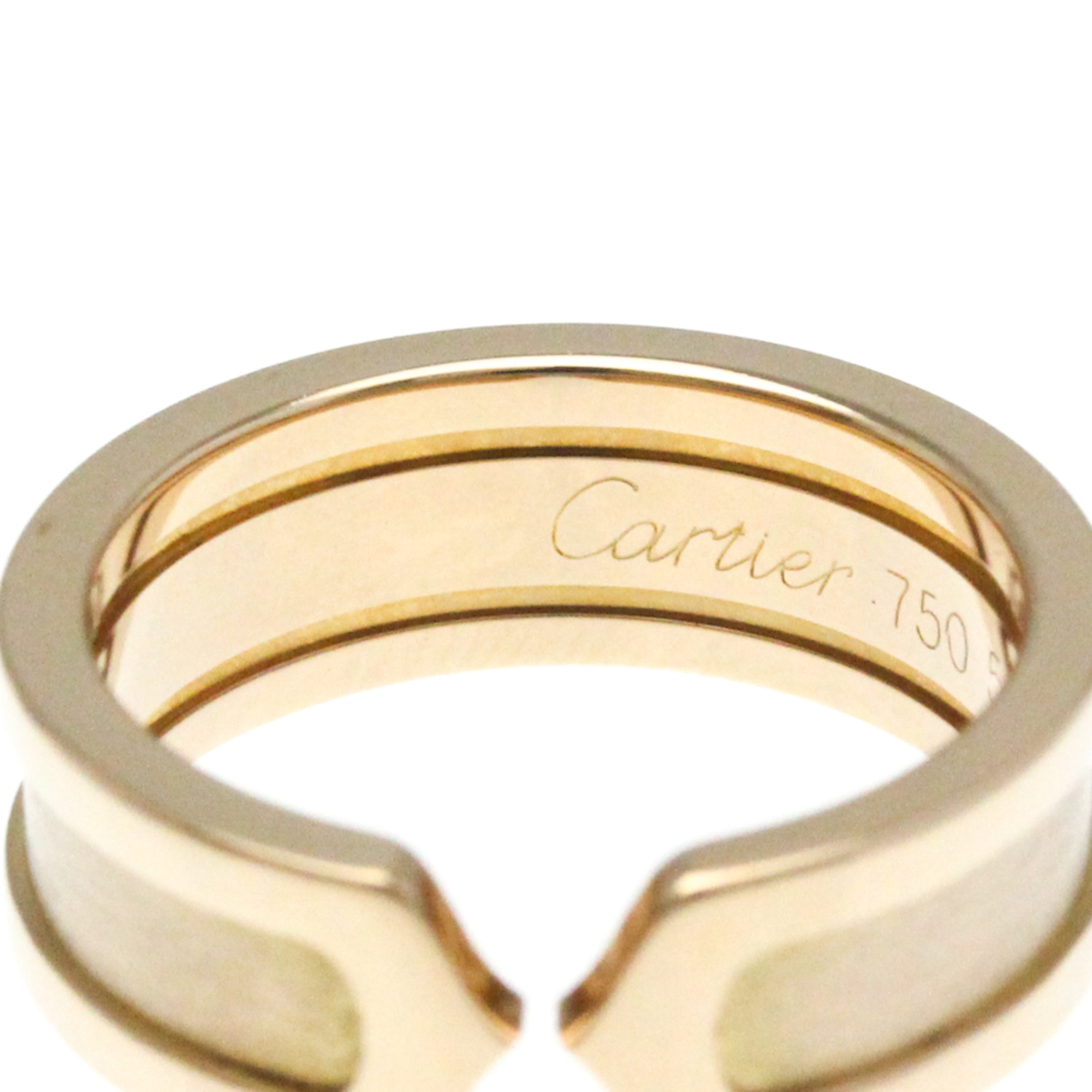 Cartier C2 Pink Gold (18K) Fashion No Stone Band Ring Pink Gold