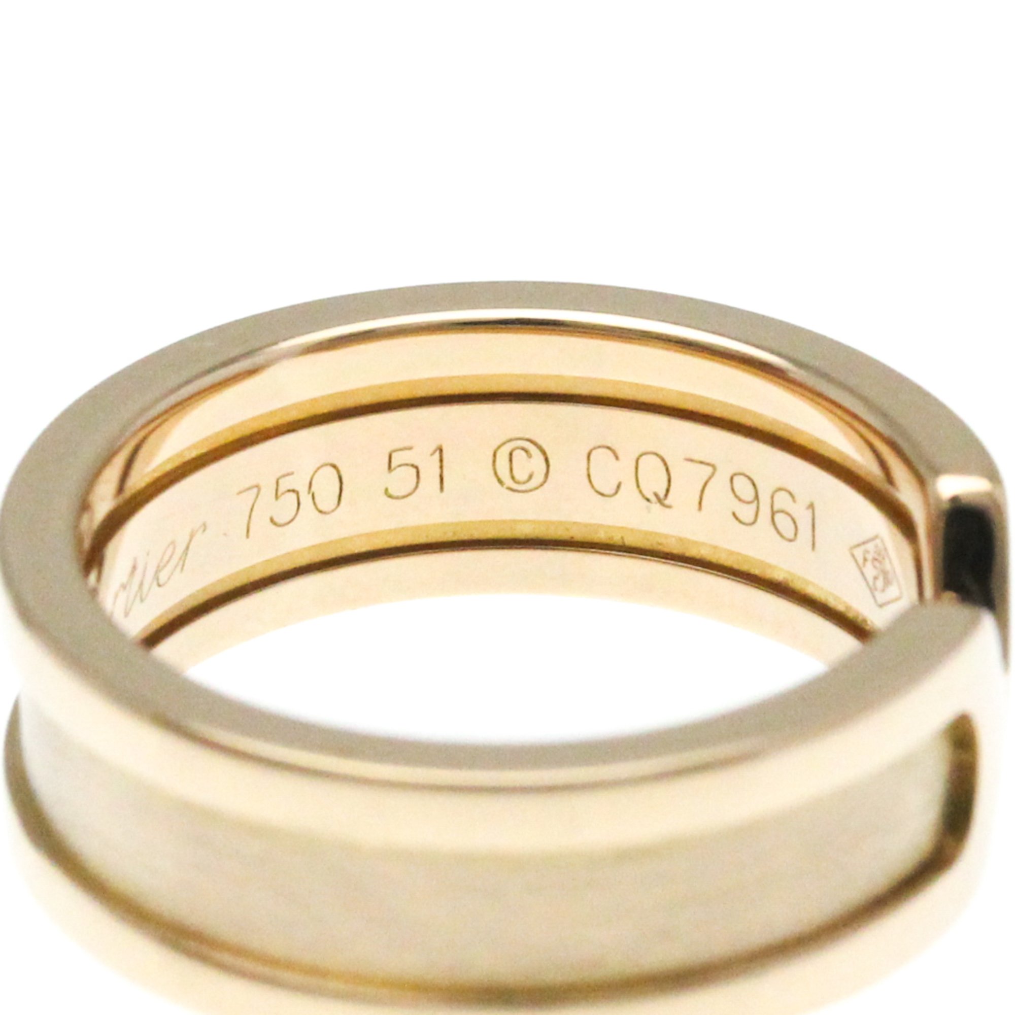 Cartier C2 Pink Gold (18K) Fashion No Stone Band Ring Pink Gold