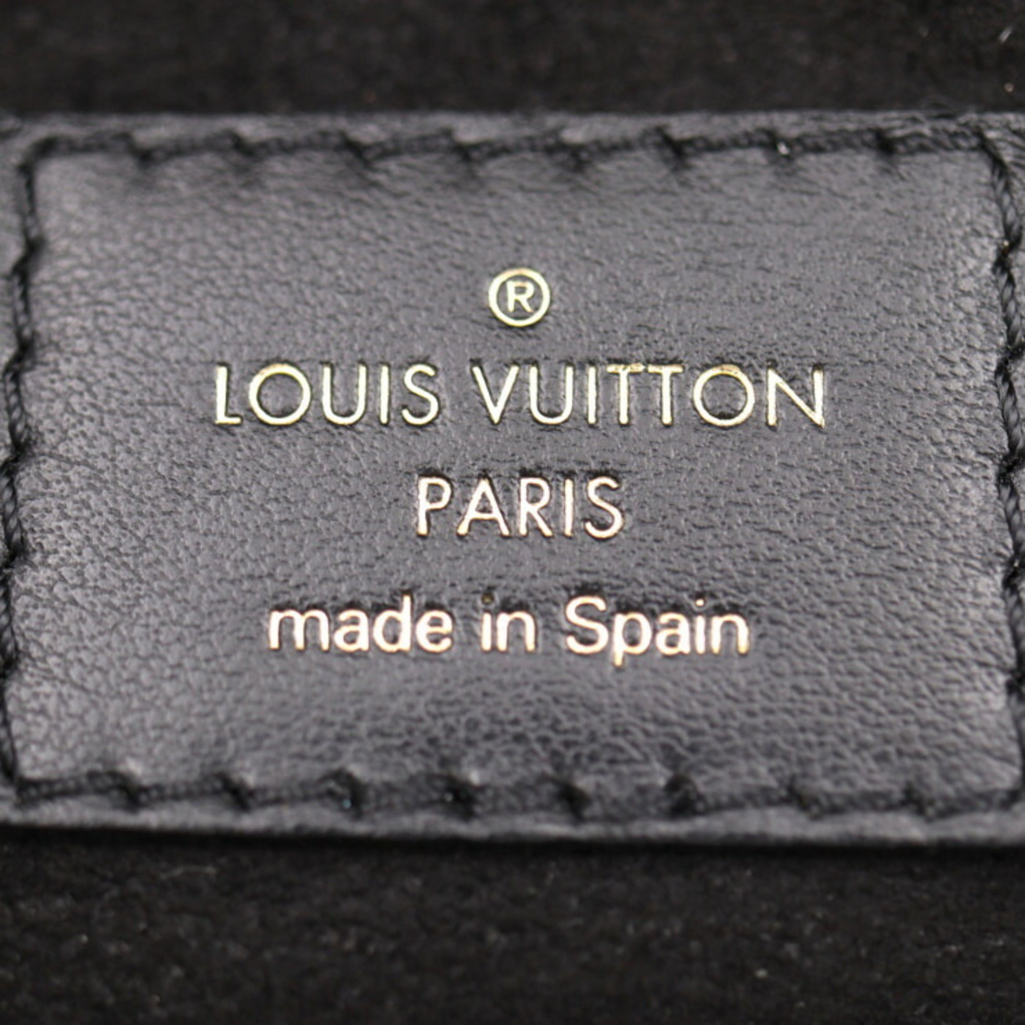 LOUIS VUITTON On My Side PM Handbag M57728 Monogram Canvas Calf Leather Brown Black Shoulder Bag Turn Lock