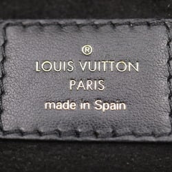 LOUIS VUITTON On My Side PM Handbag M57728 Monogram Canvas Calf Leather Brown Black Shoulder Bag Turn Lock