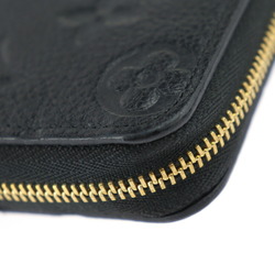 LOUIS VUITTON Louis Vuitton Zippy Coin Purse Wallet/Coin Case M60574 Monogram Empreinte Black Round