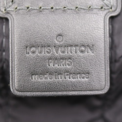 LOUIS VUITTON Louis Vuitton Practical Damier Aventure Boston Bag M97058 Nylon Leather Black Shoulder Foldable Storage