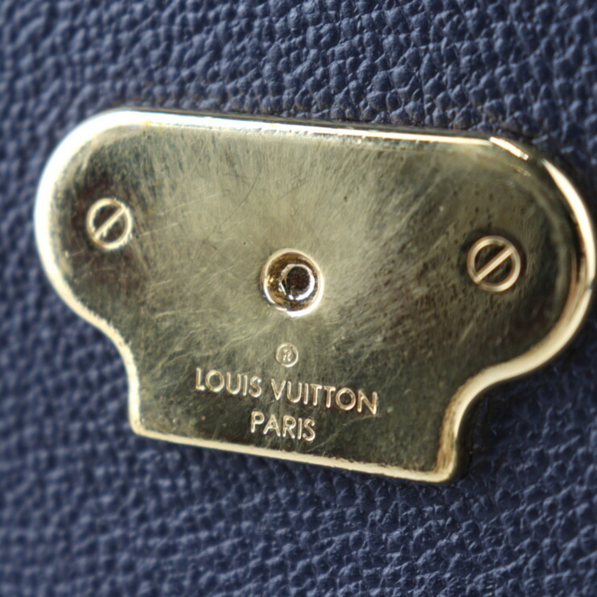 LOUIS VUITTON Louis Vuitton Vavin PM Shoulder Bag M52271 Monogram Empreinte Marine Rouge Flap Chain