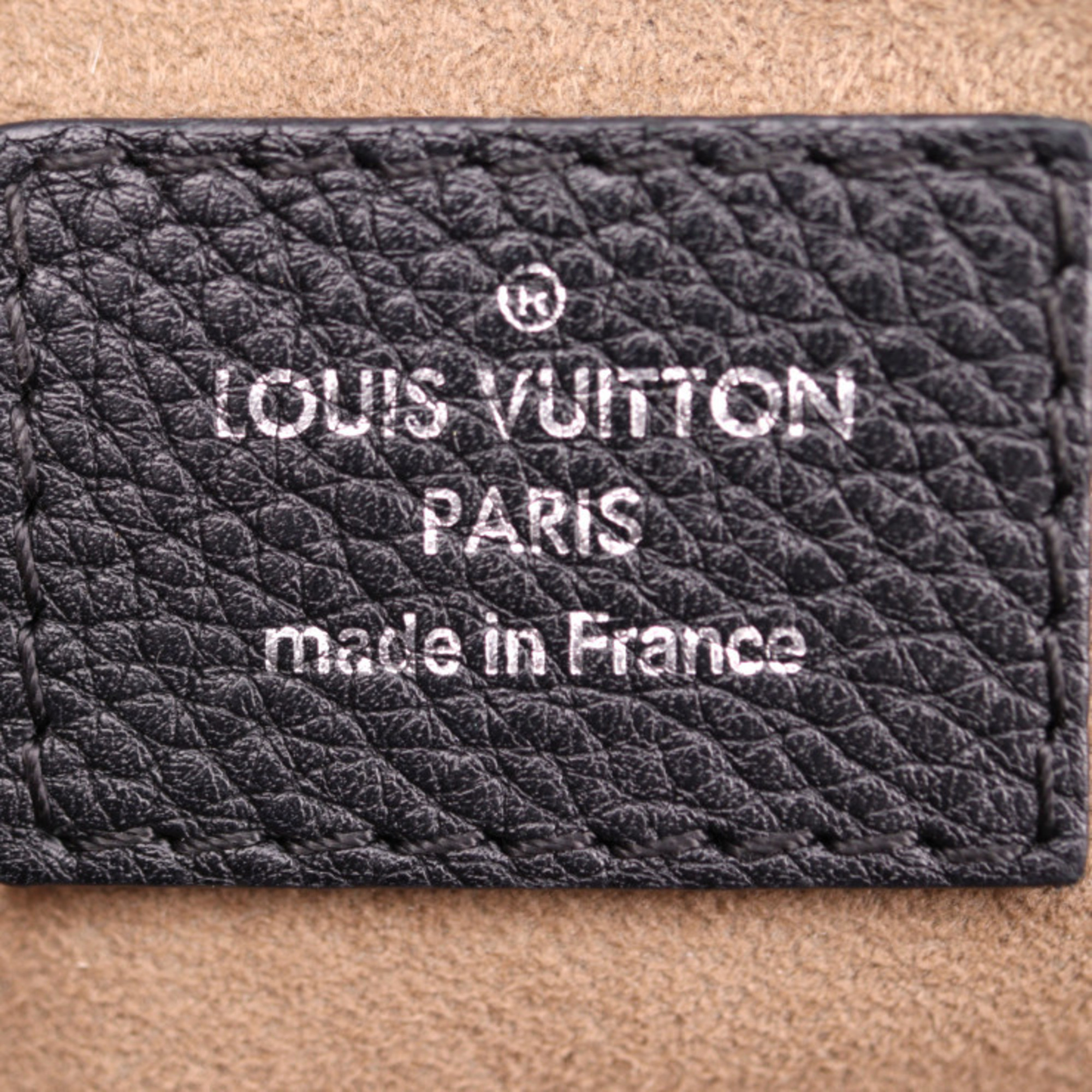 LOUIS VUITTON Louis Vuitton Sevres Monogram Mahina Handbag M41788 Leather Black Shoulder Bag Tote