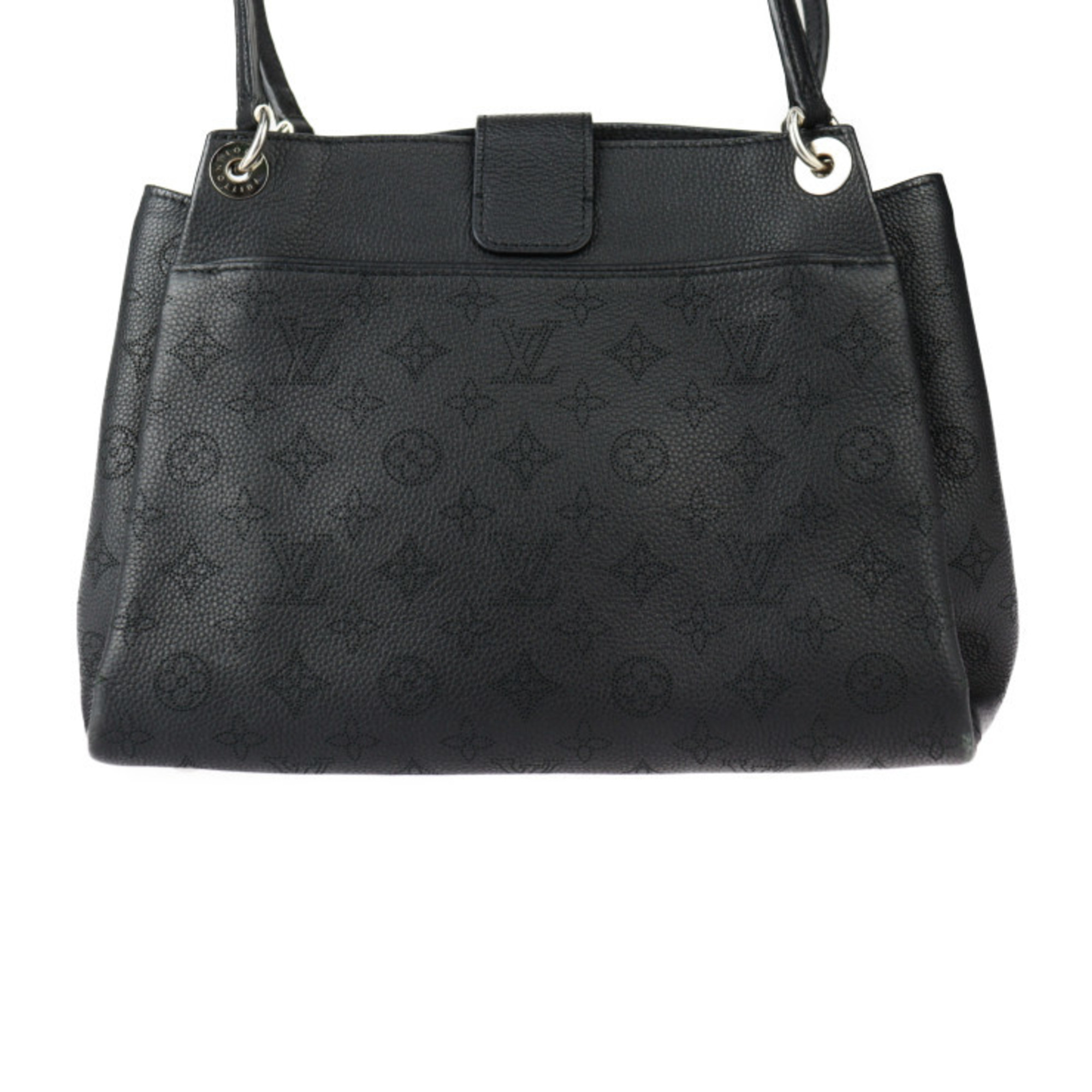 LOUIS VUITTON Louis Vuitton Sevres Monogram Mahina Handbag M41788 Leather Black Shoulder Bag Tote