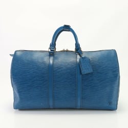 Louis Vuitton Epi Keepall 50 Toledo Blue M42965 Leather Boston Bag Tote Trunk Men's