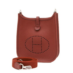 Hermes Evelyn TPM Amazon Shoulder Bag Taurillon Clemence Rouge H W Stamp