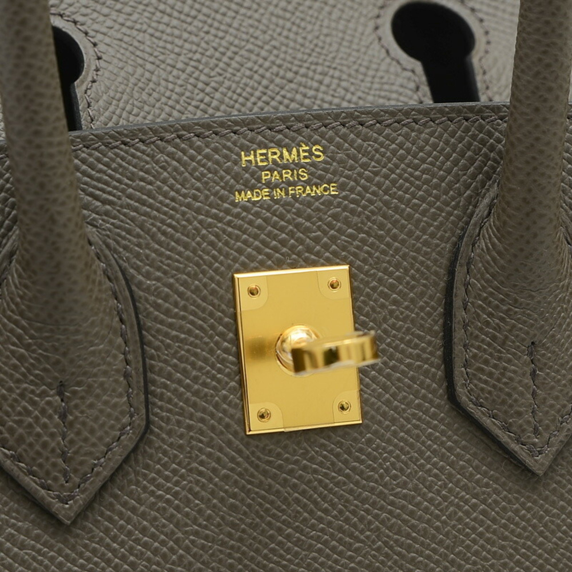 Hermes Birkin 25 handbag series Epson Etain B stamp