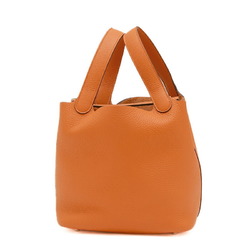 Hermes Picotin Women's Taurillon Clemence Leather Handbag Orange