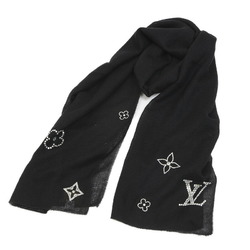 Louis Vuitton Etoile Monte Carlo Stole Black 100% Cashmere M74268