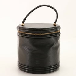 Louis Vuitton Epi Cannes M48032 Leather Handbag Vanity Noir Tote Bag Shoulder Women's