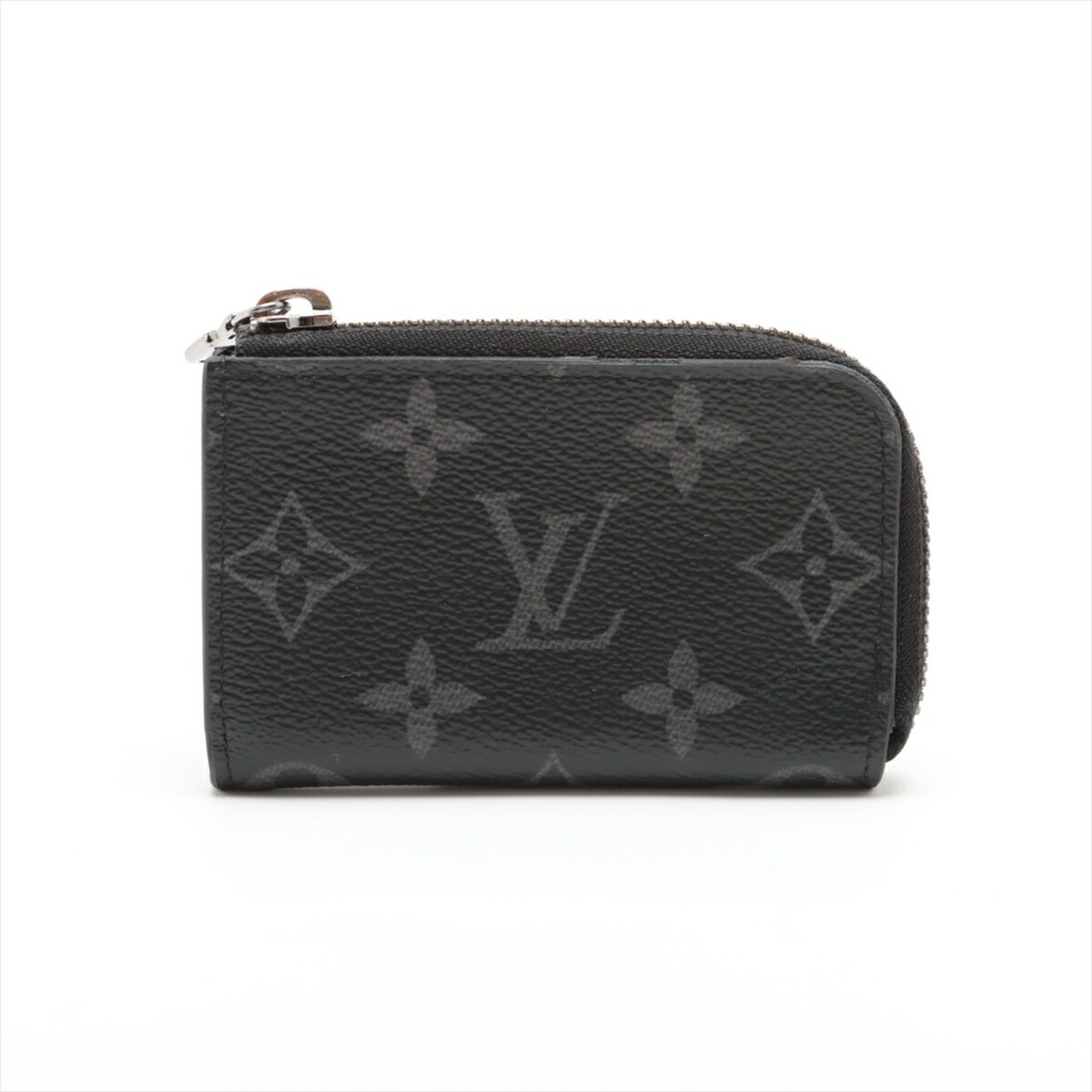 Louis Vuitton Monogram Eclipse Porte Monnaie Jour M63536 Wallet/Coin Case Leather Wallet Round Men's