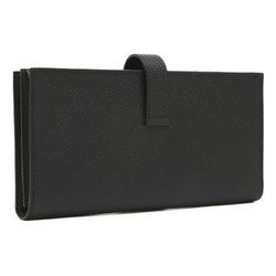 Hermes Bearn Soufflet Bi-fold Long Wallet Epson So Black B Stamp