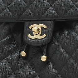 Chanel Matelasse Backpack Caviar Skin Black A91121