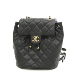 Chanel Matelasse Backpack Caviar Skin Black A91121