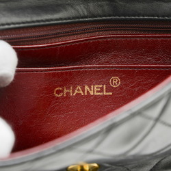 Chanel Matelasse Chain Shoulder Bag in Lambskin Black