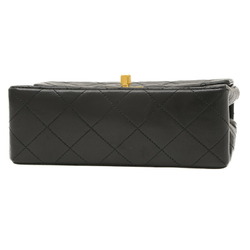 Chanel Matelasse Chain Shoulder Bag in Lambskin Black