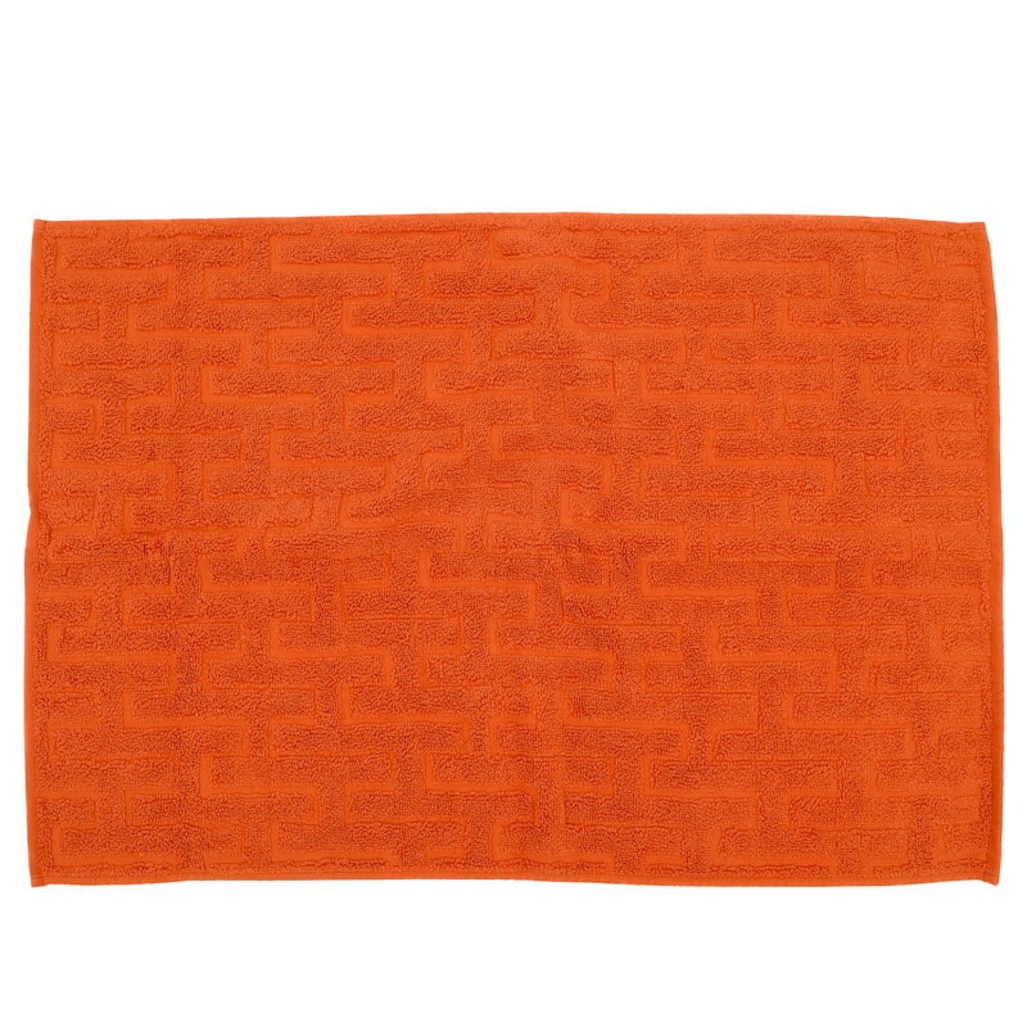 Hermes Stairs Towel Face Orange 100% Cotton