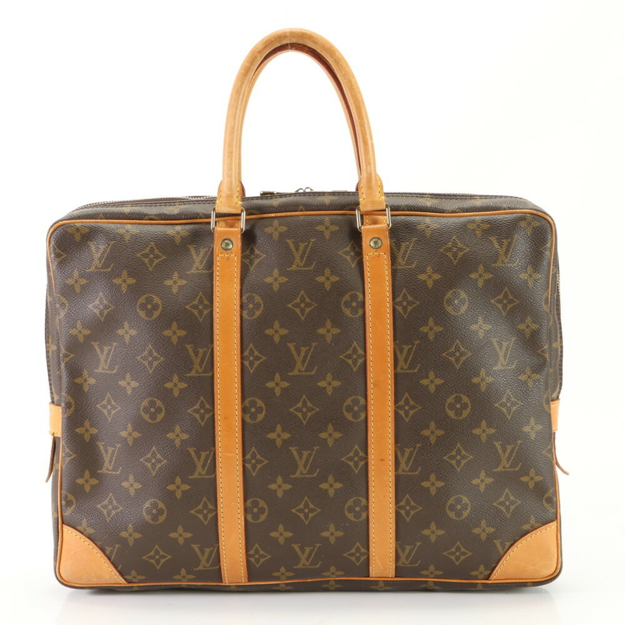 Louis Vuitton Monogram Porte Document Voyage PDV M53361 Leather Bag for Men