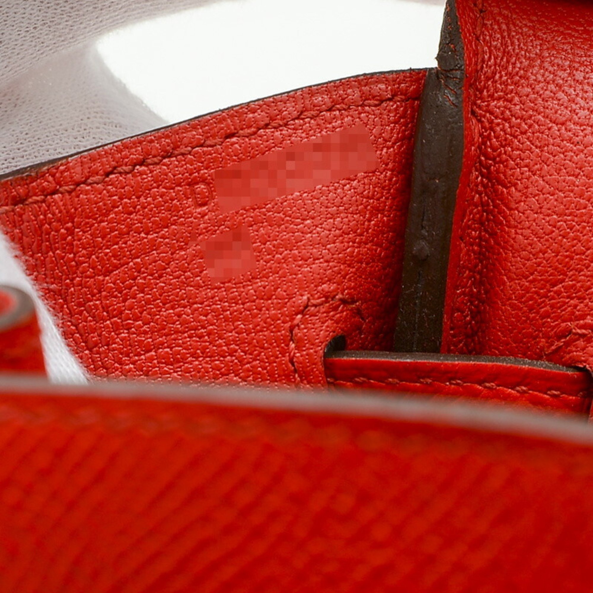 Hermes Birkin 30 Handbag Epson Rouge Cou D Engraved