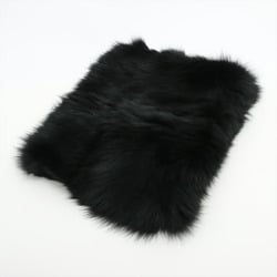 Loewe fox fur cashmere scarf luxury black ladies