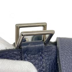 Hermes handbag Picotin Lock T engraved Taurillon Clemence Blue Obscure for women