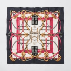 Hermes Carre 90 GRAND MANAGE Scarf 100% Silk Stole for Women