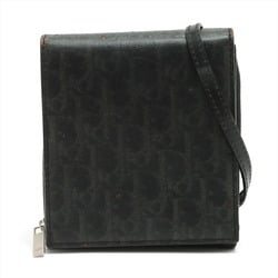 Christian Dior Trotter Shoulder Bag Wallet Tote Black Leather Men's