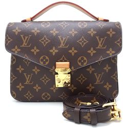 LOUIS VUITTON Louis Vuitton Monogram Pochette Metis MM M44875 2Way Bag Brown 351400