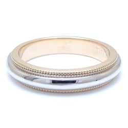 TIFFANY&Co. Tiffany Milgrain Ring, K18YG Yellow Gold xPt950 Platinum 292057