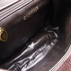 CHANEL Backpack Caviar Skin Brown 351425