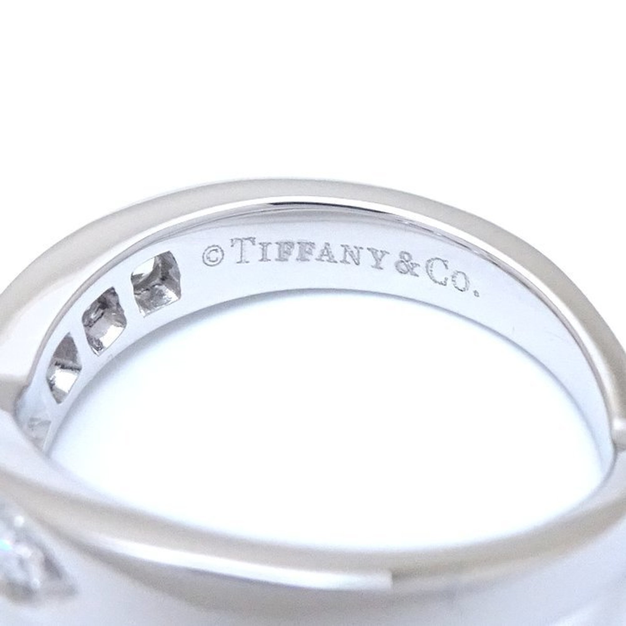 TIFFANY&Co. Tiffany V-Band Ring, 7P Diamond, Pt950 Platinum, 292054