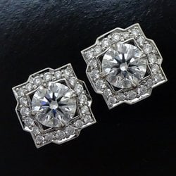 HARRY WINSTON Harry Winston Bell Earrings Diamond 0.50ct 0.51ct D.VS1 Pt950 Platinum 292069