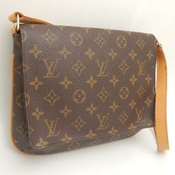 LOUIS VUITTON Louis Vuitton Monogram Musette Tango M51257 Shoulder Bag Short Brown 251879